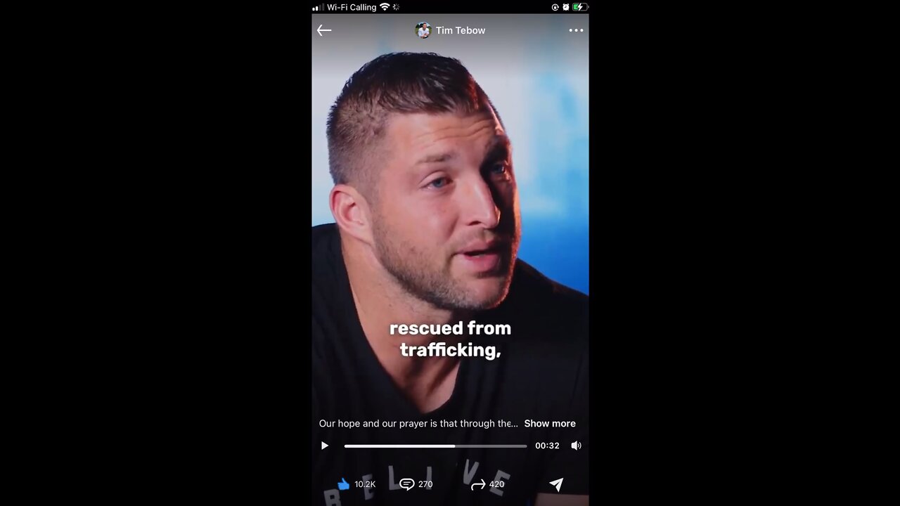 Tim Tebow is Rescuing Trafficked Women