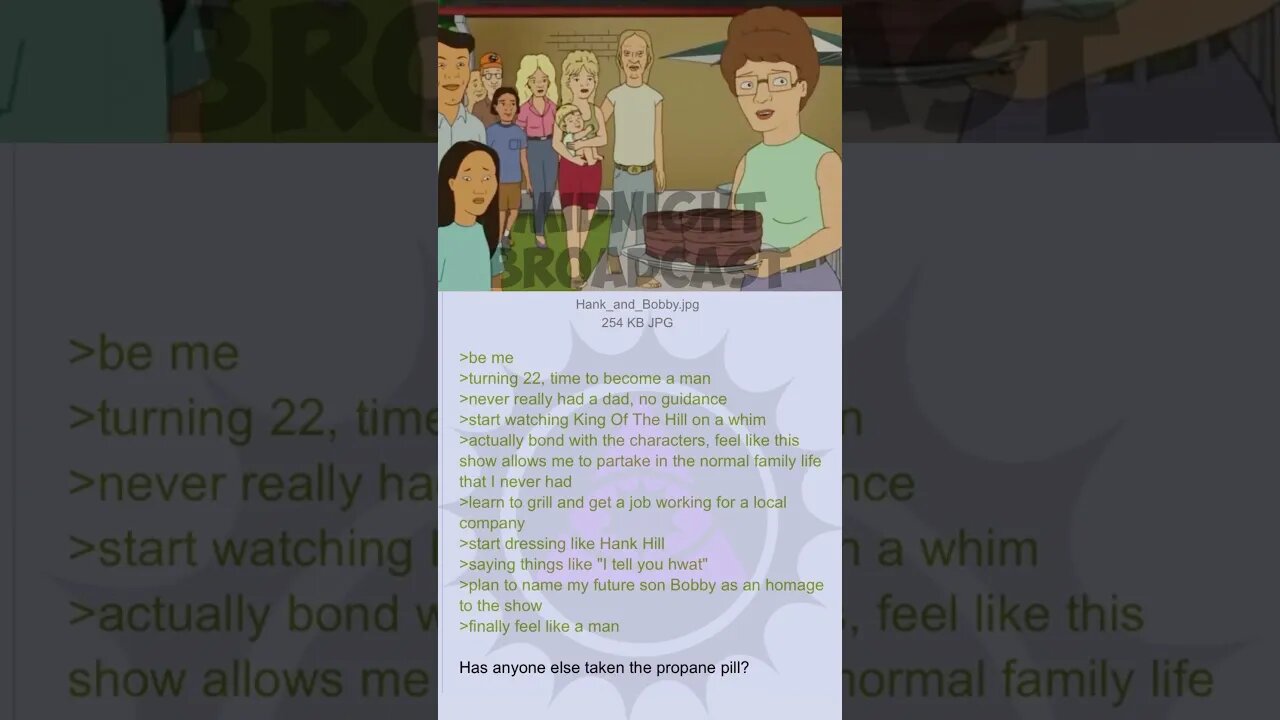 Anon Takes the Propane Pill | 4chan Hank Hill Greentext Short