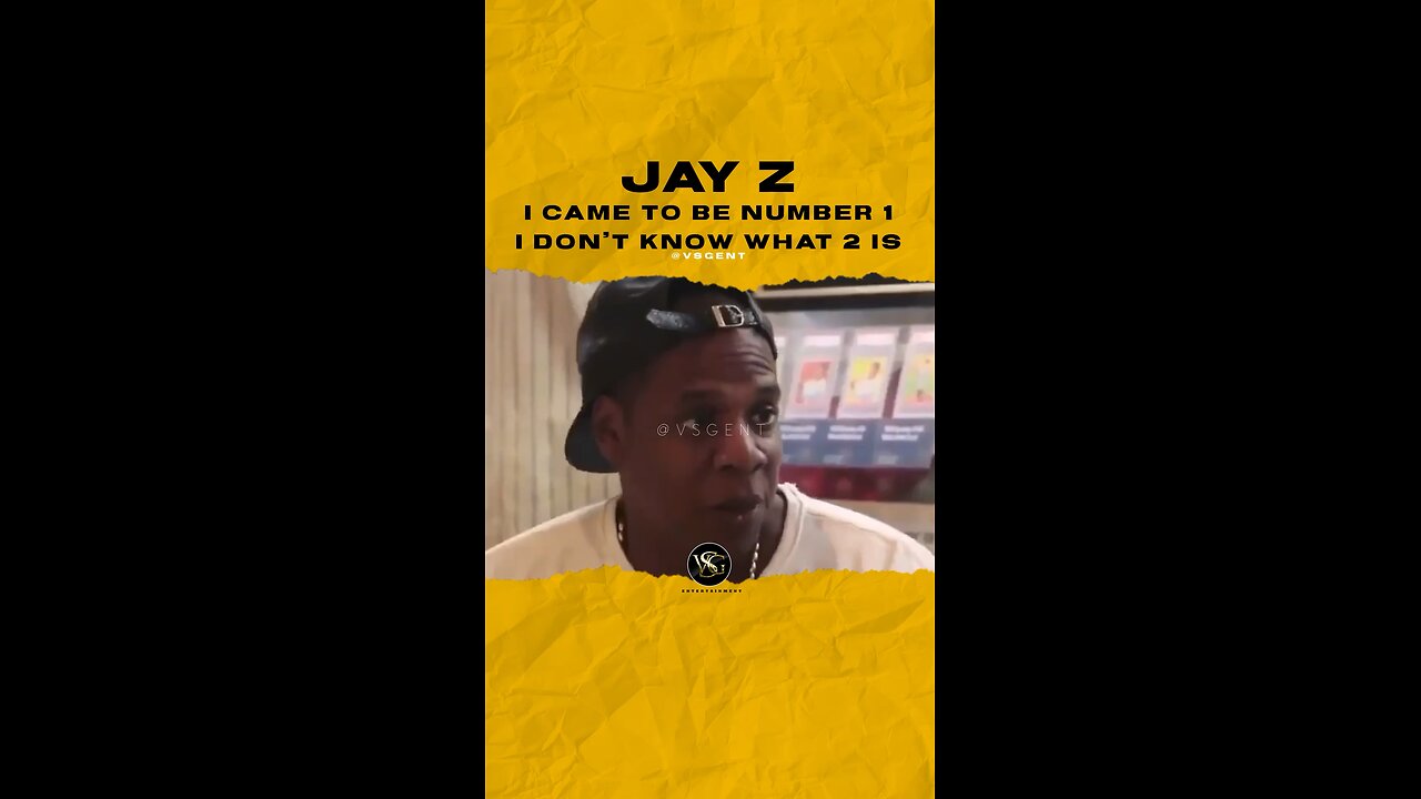 @jayz I came to be number 1. I dont know what 2 is