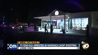 Shooting at K’s Sandwiches in Linda Vista; teenager arrested