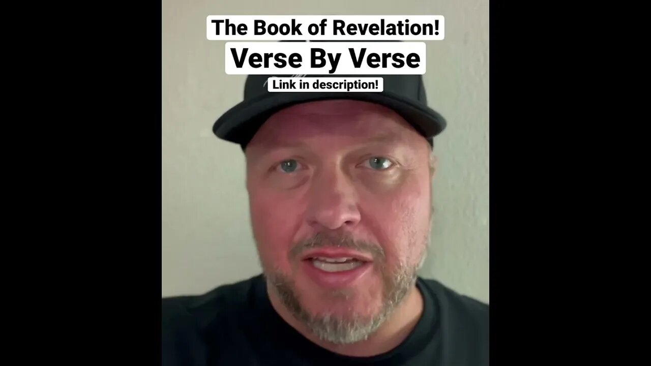 The Book of Revelation. I teach it verse by verse. 19 parts. Playlist link is in description!