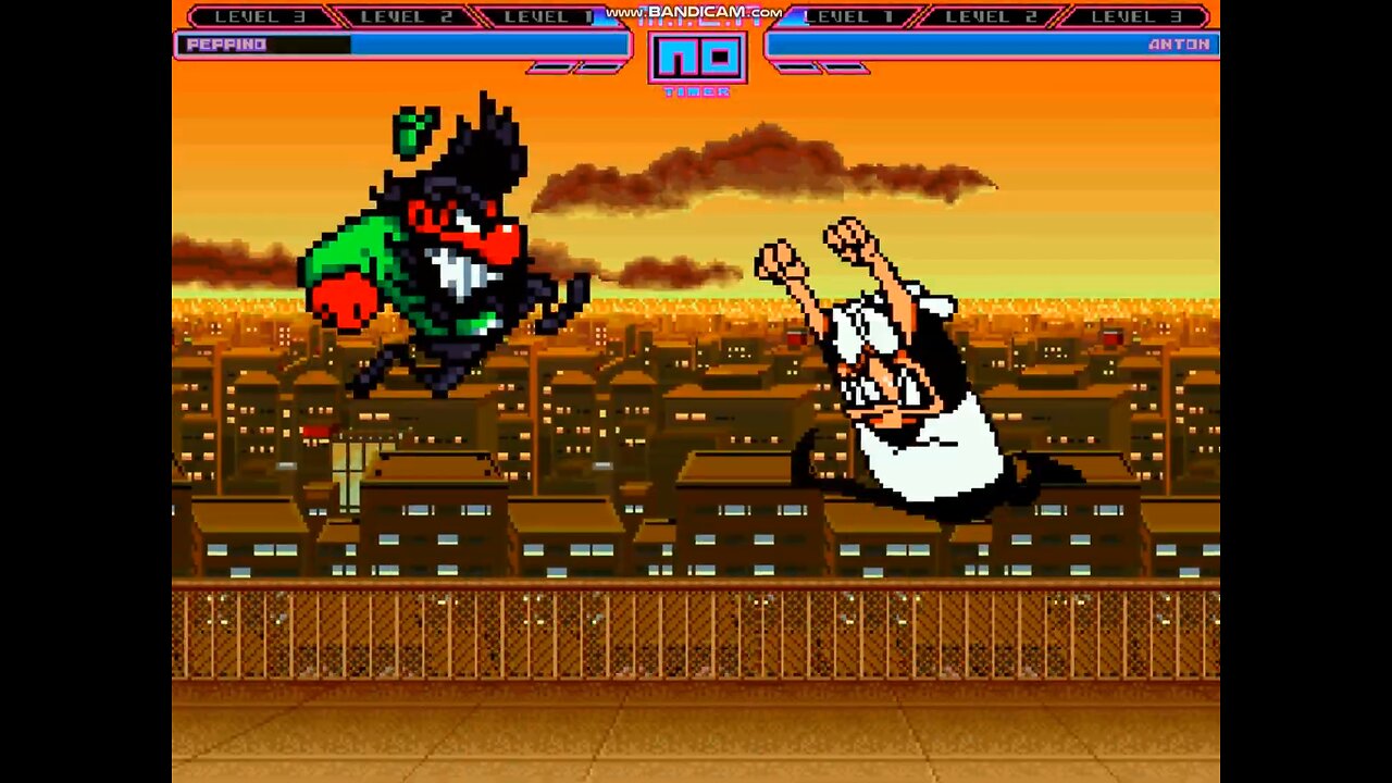 MUGEN - Peppino vs. Anton (Pizza Tower vs Anton Blast - Part 1)