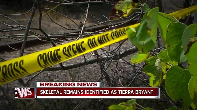 Skeletal remains identified as Tierra Bryant