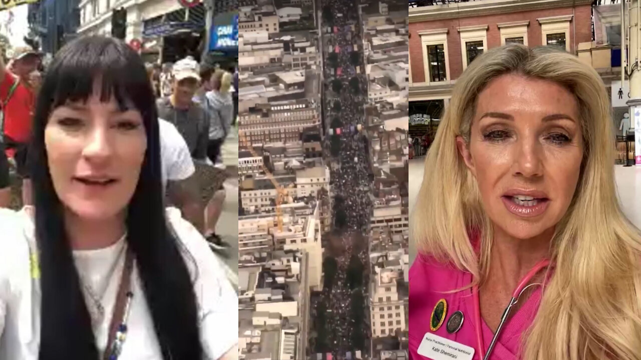 Millions Pour Out Onto The Streets In London To Protest COVID Tyranny & It's Spectacular! (Video)