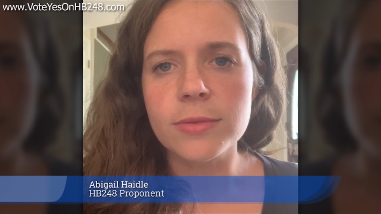 Ohio House Bill 248, Abigail Haidle Proponent Testimony