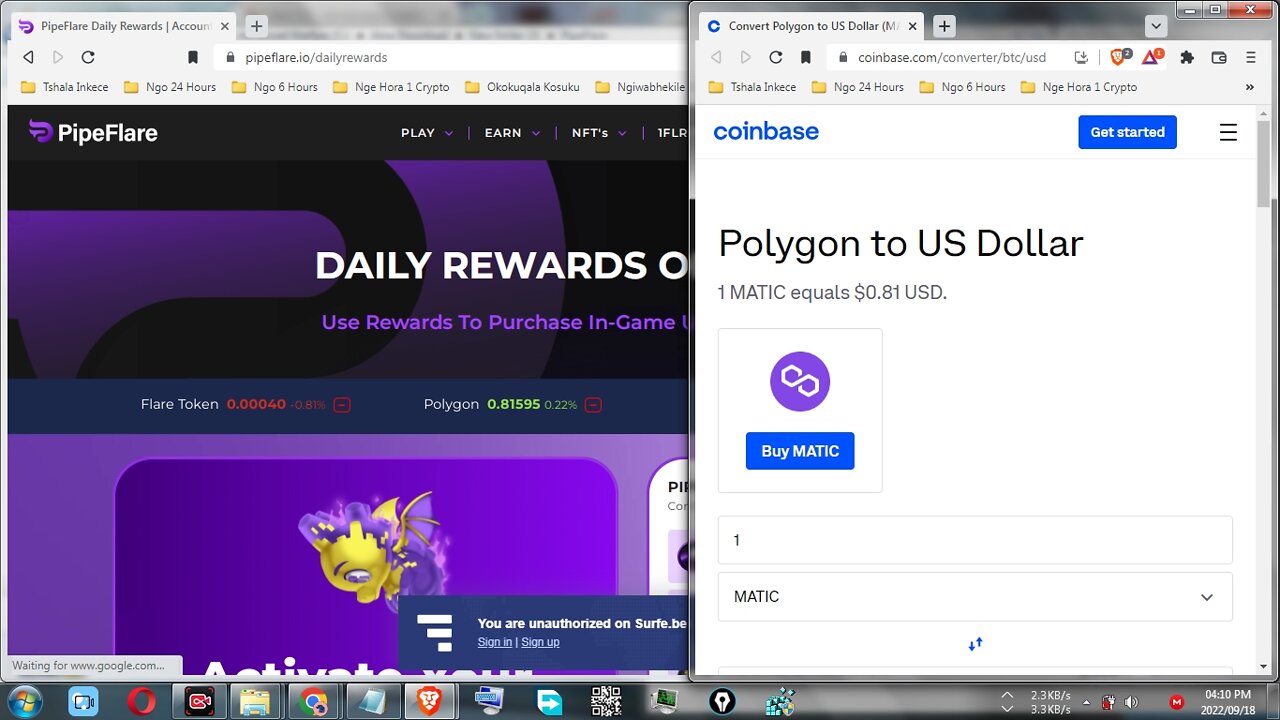 How To Make Free Money Daily By Claiming Polygon MATIC Faucet At PipeFlare Instantly