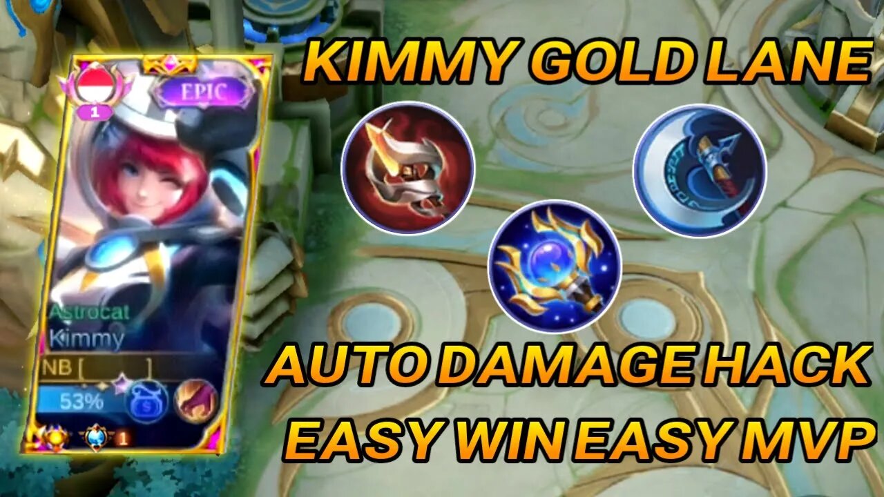 WHEN TOP GLOBAL KIMMY IN GOLD LANE AUTO WIN | MOBILE LEGENDS | JMS GAMEPLAY