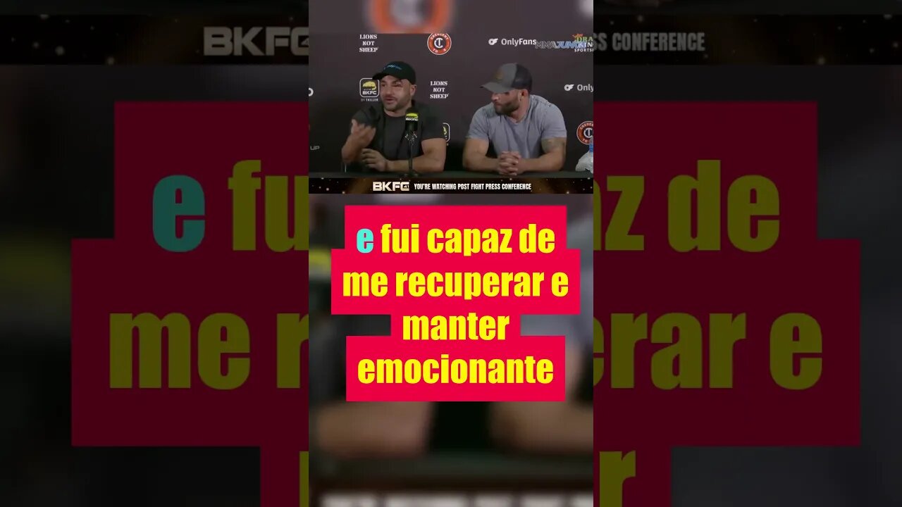 Eddie Alvarez e Chad Mendes em " O BKFC é o futuro do esporte" #shorts