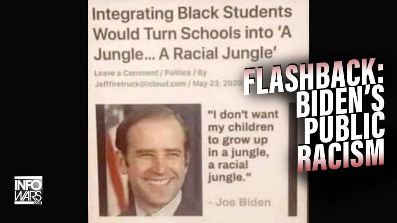 Flashback- 30 Yrs Ago MSM Attacked Biden's Public Racism