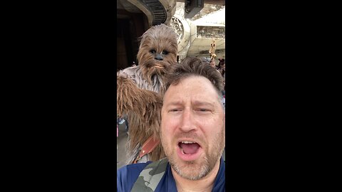 Chewbaca at Disneyland