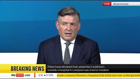 Labour mouthpiece sends his condolences to the family of the dead terrorist bomber live on Sky News