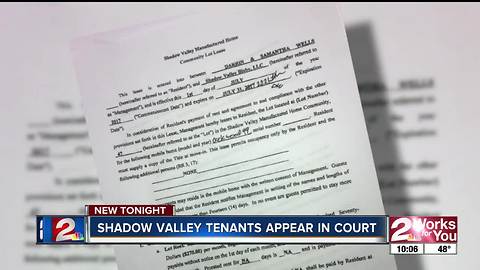 Shadow Valley tenants appear in court after receiving eviction notices from management