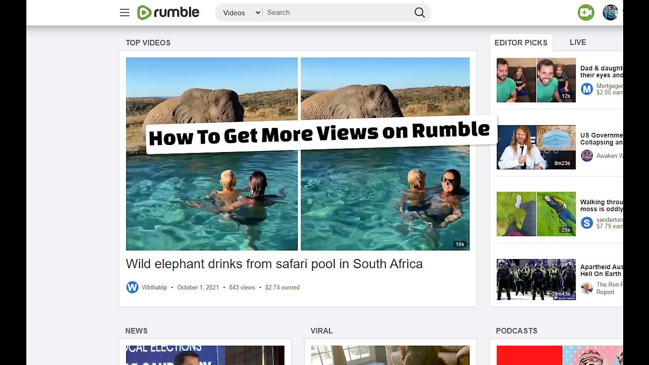 How to Get more Views on Rumble and increase exposure