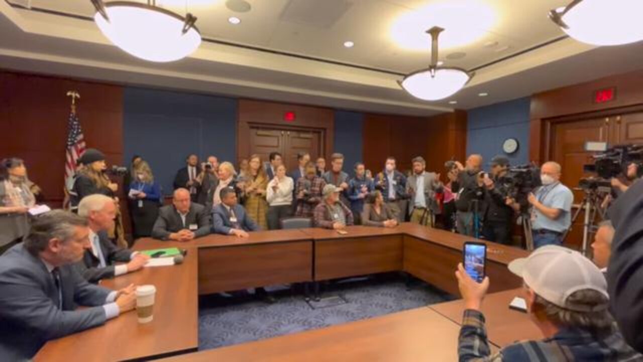 USA | Sen Ted Cruz And Sen Ron Johnson At A Hearing With The People's Convoy