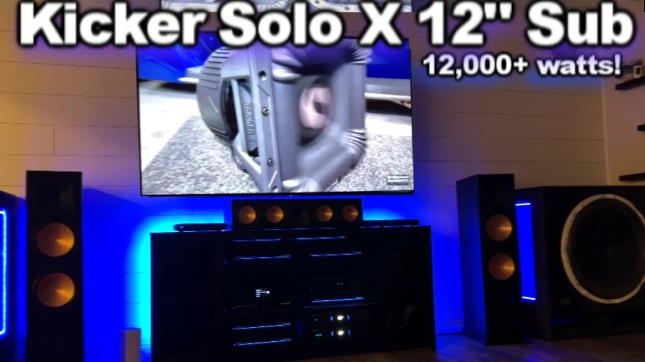 Kicker Solo X 12 Takes 12,600 Watts before blowing up! Bass Sweep Had my 33" subs shaking the house