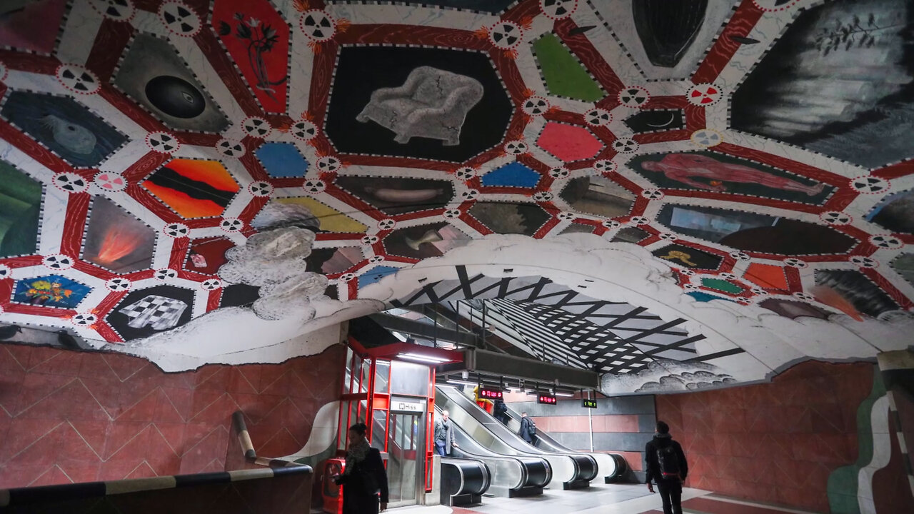 Underground Art: Stockholm's Colourful Metro Stations