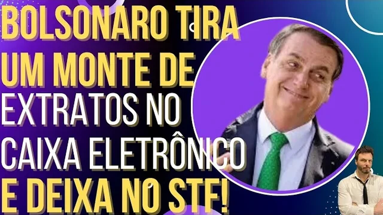 Bolsonaro vai ao caixa eletrônico, tira extratos e surpreende Xandão!