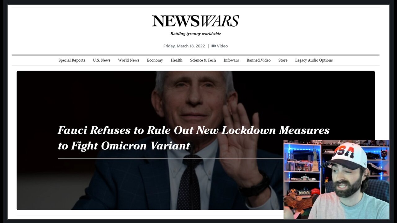 Called It! Fauci Says 'LOCKDOWNS Are Back On The Menu, Boys!'