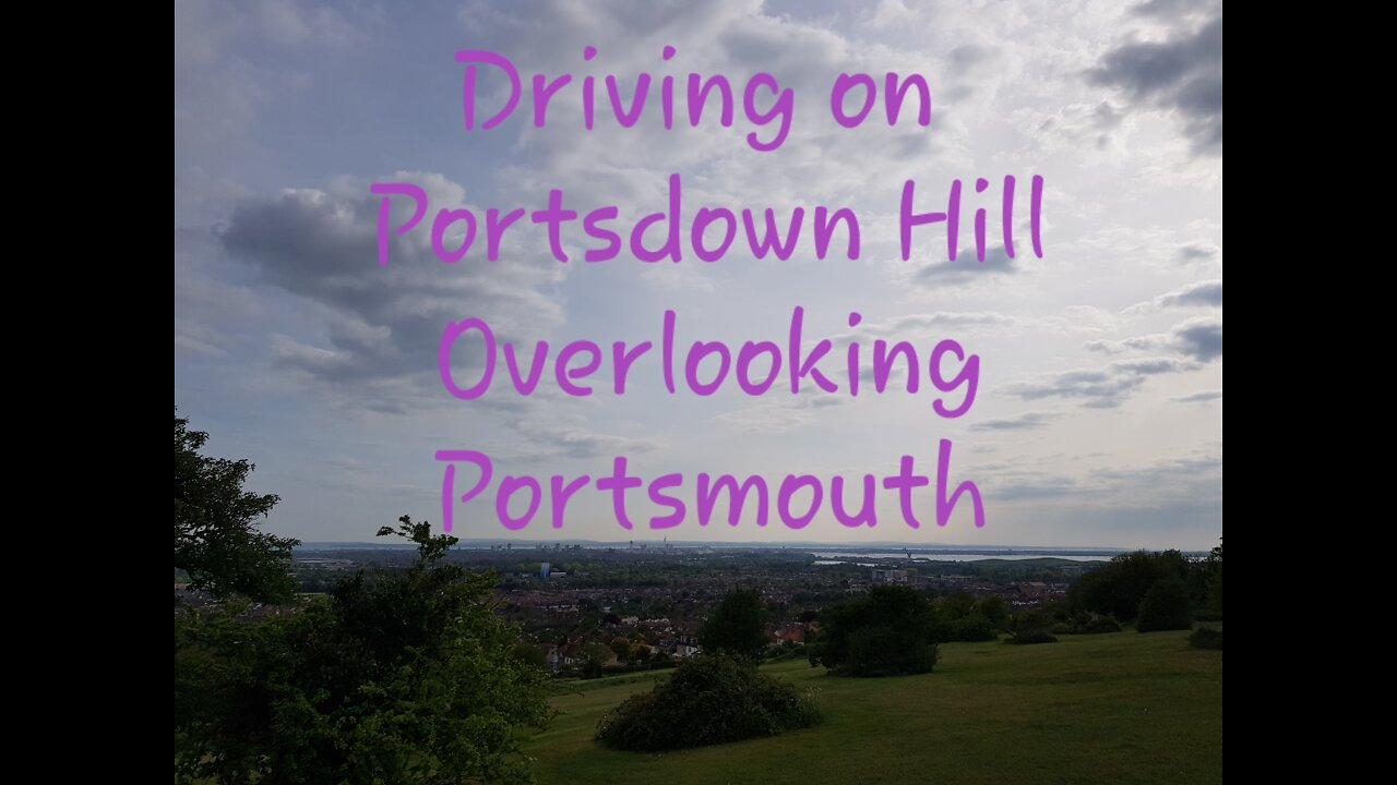 Mounted the phone on the passenger window to capture Portsmouth while driving