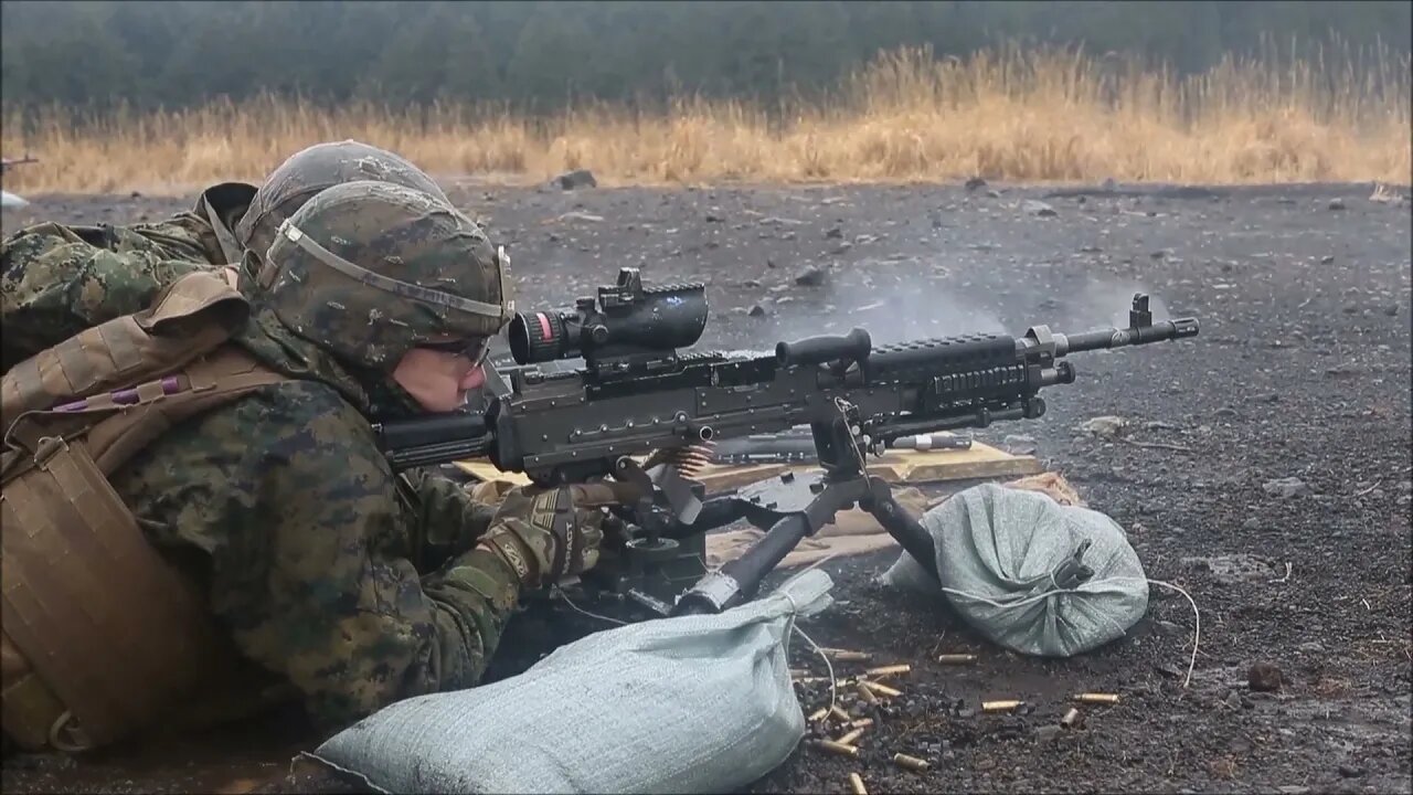 Marines with 31st MEU Fire M240 Machine Guns #Shorts