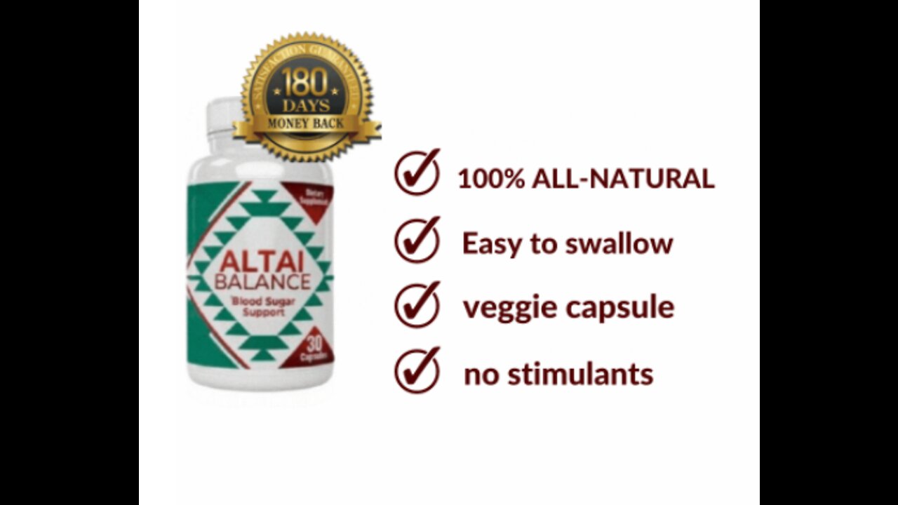 ALTAI BALANCE : Brand-New Formula Supports Healthy Blood Sugar Levels