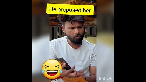 He proposed her #funny #shorts #viral