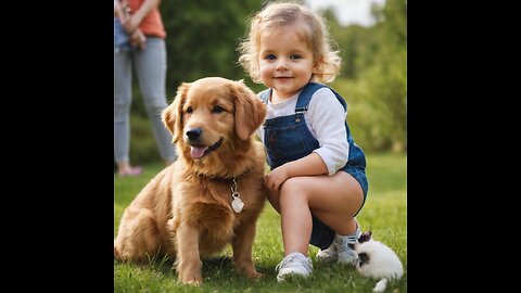 Cute and funny kids with animals :)