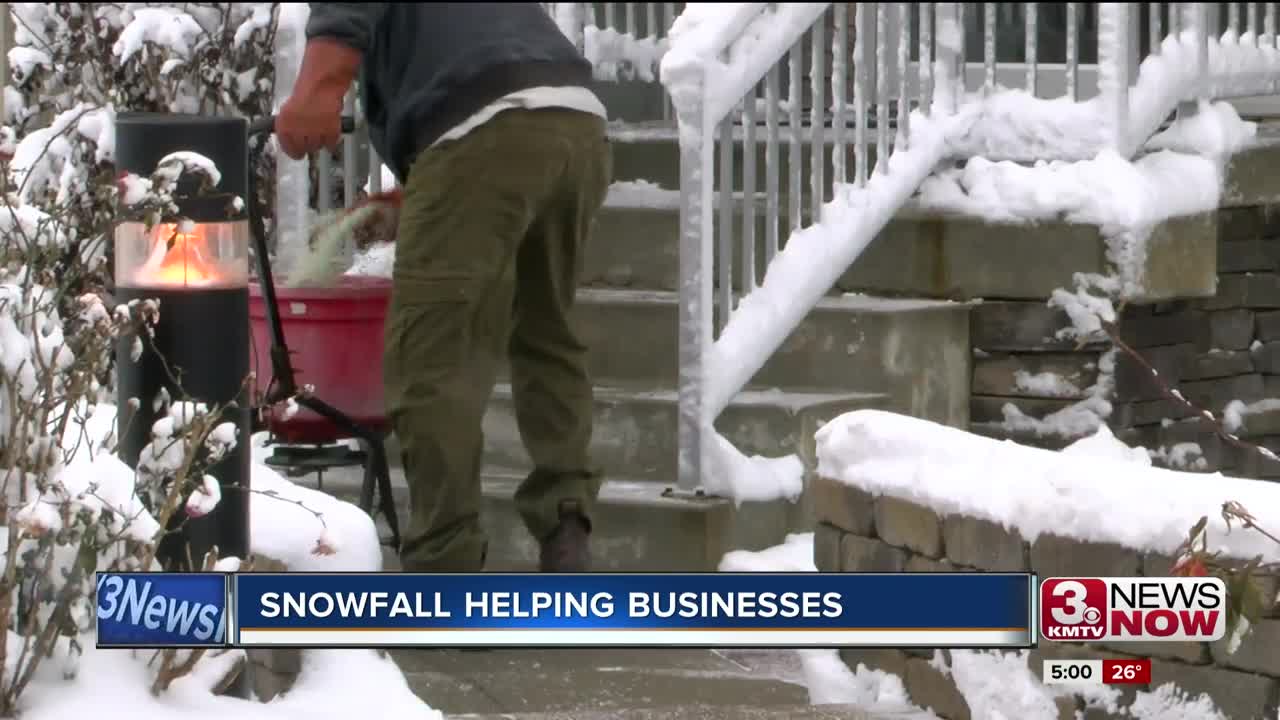 Some are businesses expect to see an increase in business after snowfall Sunday