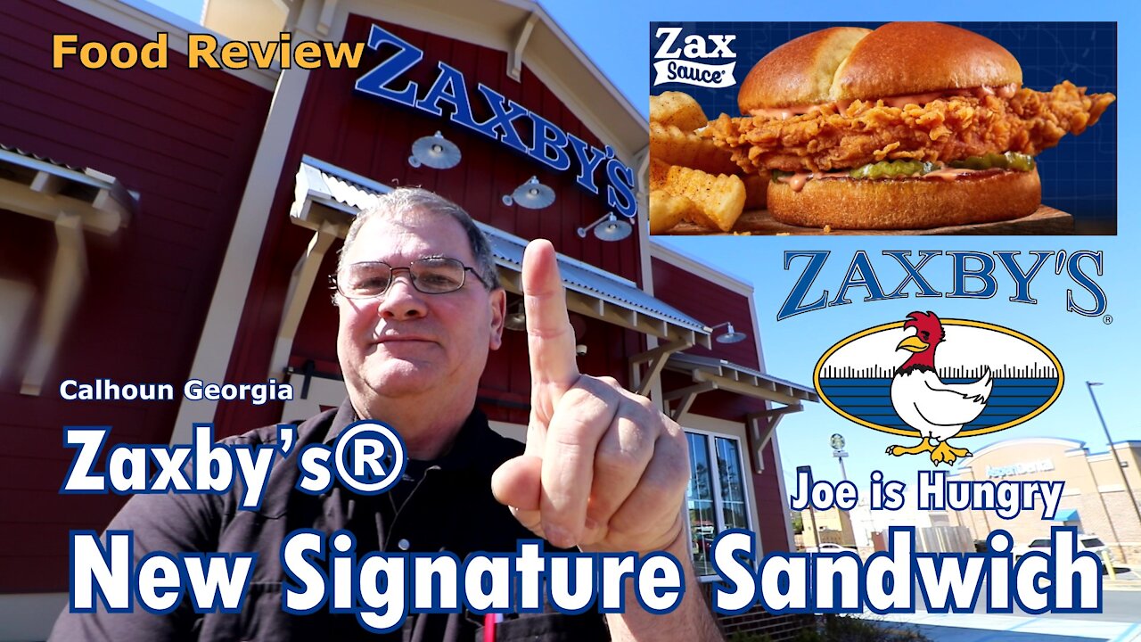 Zaxby’s® New Signature Sandwich | New Chicken Sandwich Review | Joe is Hungry 🐓🐓🥪🥪