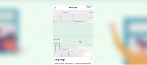 Nextdoor app to check on neighbors