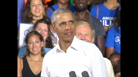 Barack Obama on campaign trail in Miami