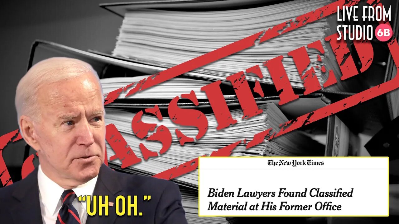 Where's the Raid? Biden Kept Classified Documents At His Old Office