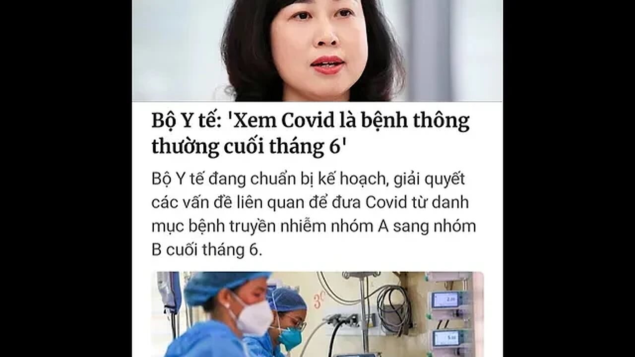 "BỘ Y TẾ" - "XEM COVID LÀ BỆNH THÔNG THƯỜNG CUỐI THÁNG 6" #shorts