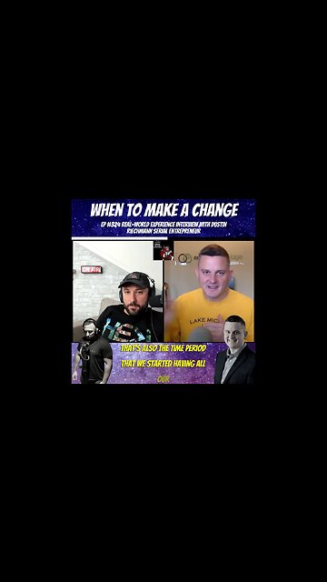When To Make A Change - Clip From Ep 324 Real-World Experience Interview With Dustin Riechmann