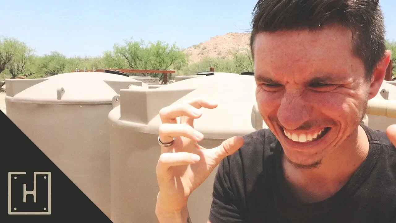 WE'RE RUNNING OUT OF WATER!?!? Rainwater Harvesting In The Desert