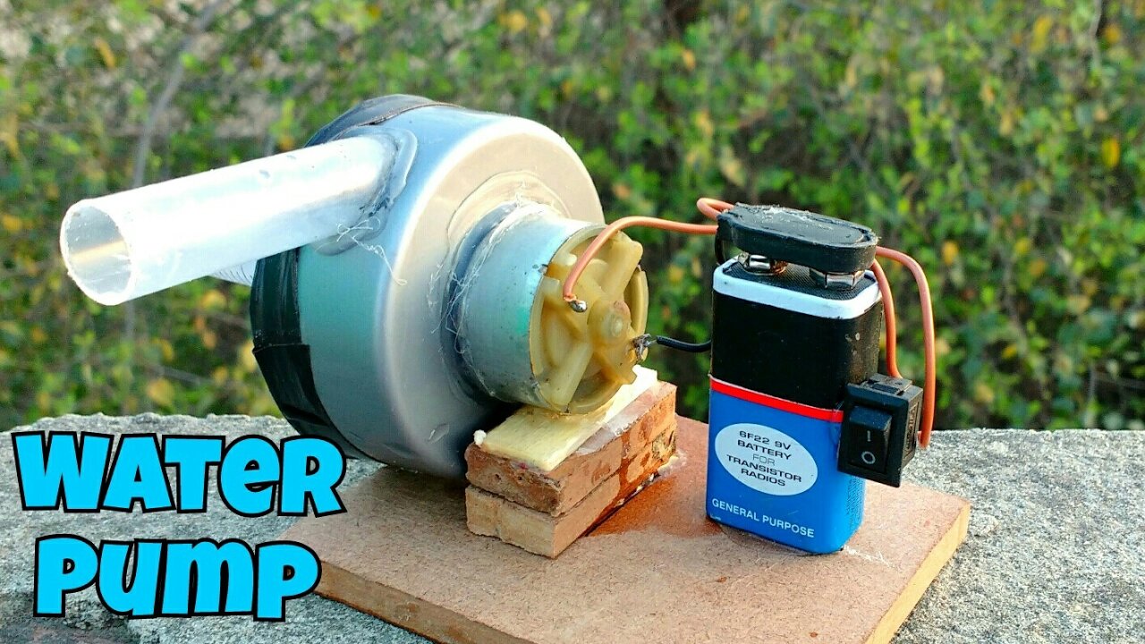 How to Make a Water Pump [Simple]