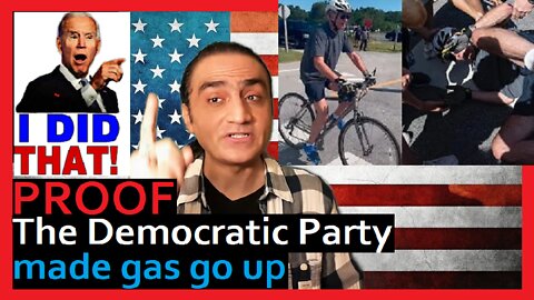 This video will show Biden falling from bike & PROOF that The Democratic Party made gas prices go up