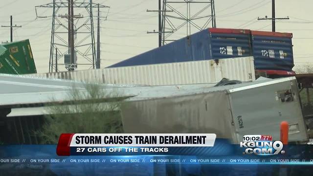 Union Pacific confirms 27 trains cars derailed in Marana Tuesday