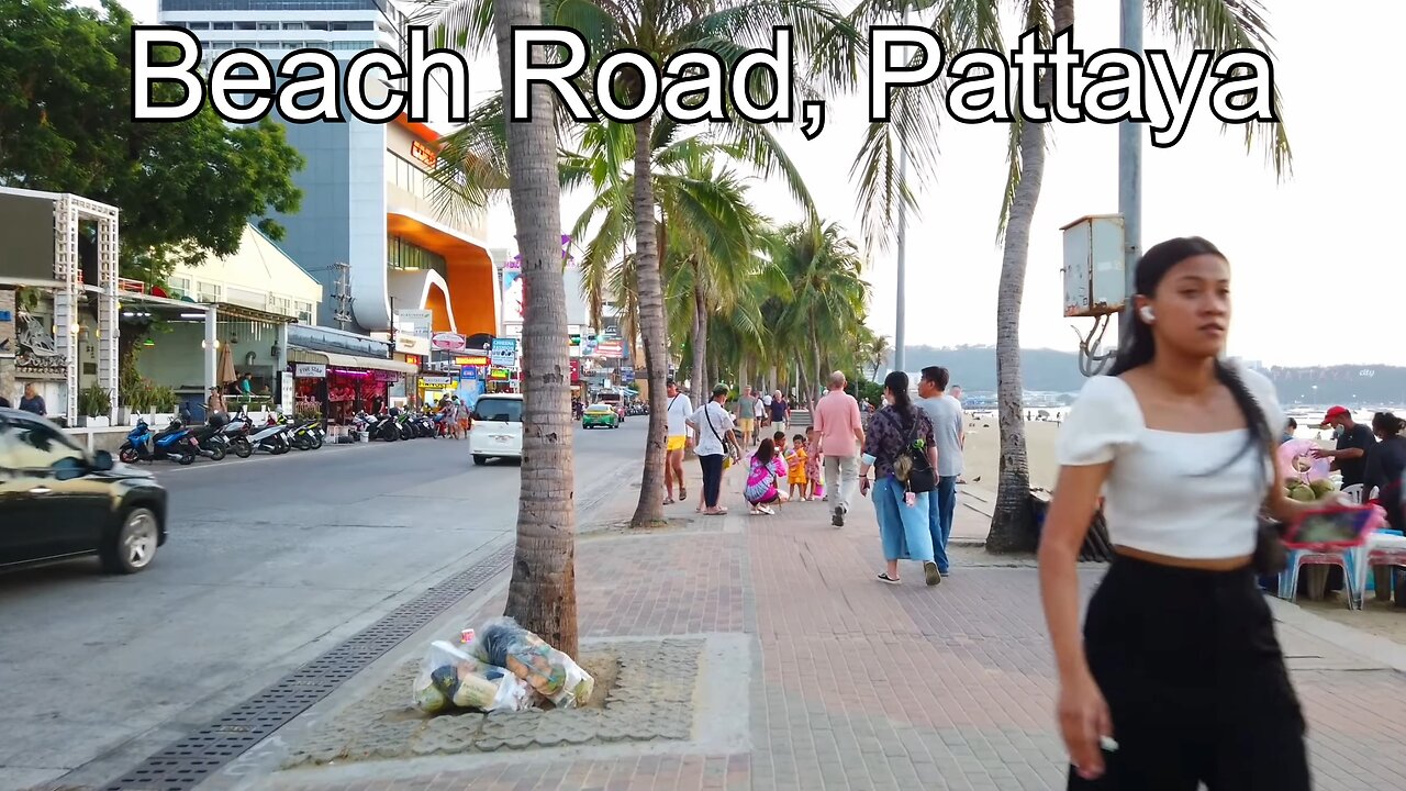 Walking Tour Of Beach Road, Pattaya, Thailand