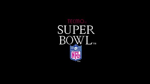 Tecmo Super Bowl Title Screen.