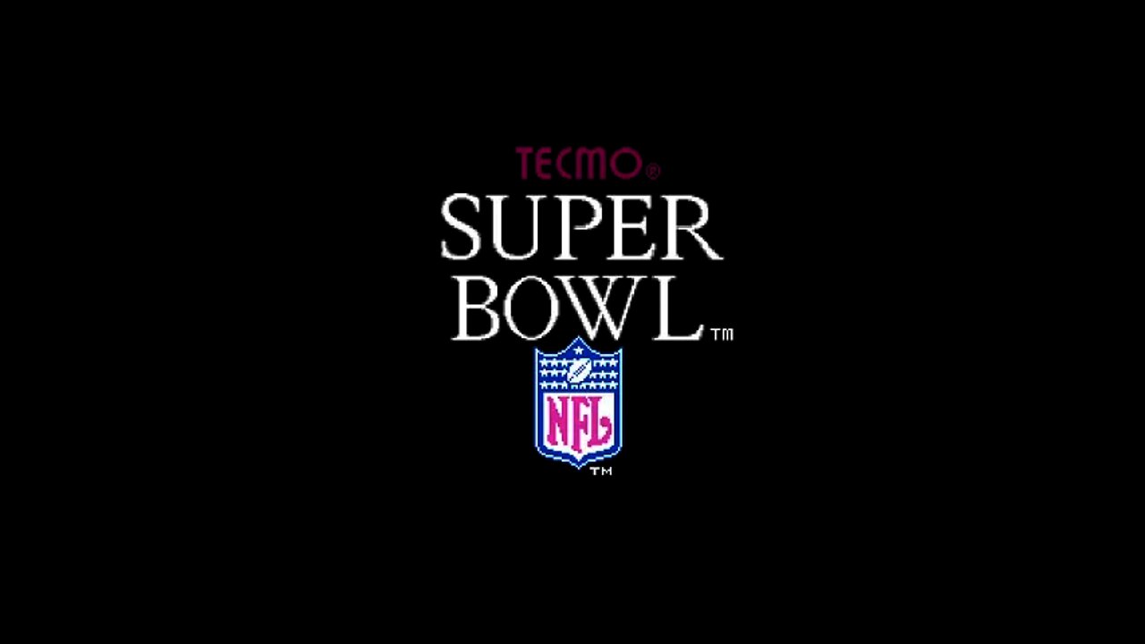 Tecmo Super Bowl Title Screen.