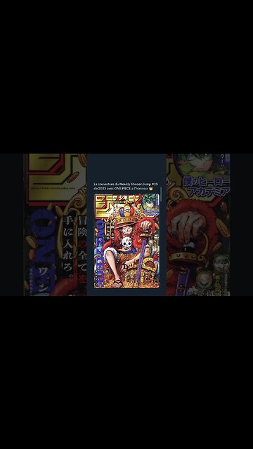 La couverture du Weekly Shonen Jump #25 de 2023 avec ONE PIECE a l’honneur 👑