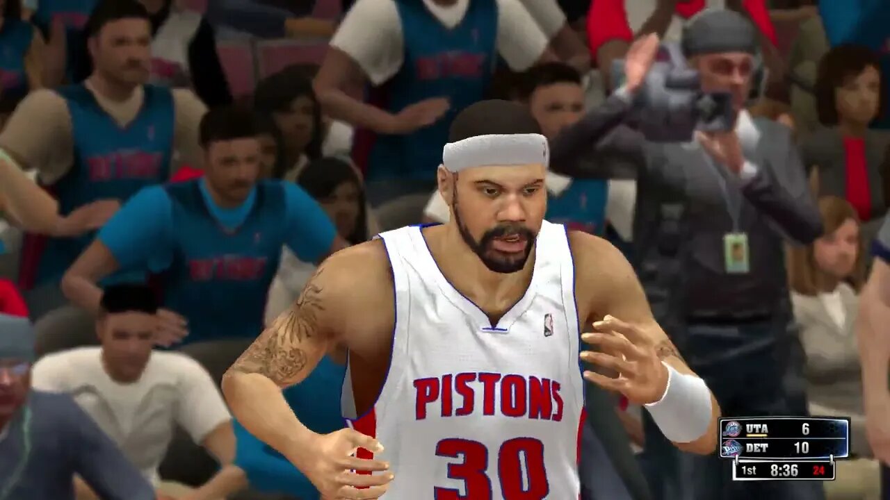 NBA Simulations: The 2004 Detroit Pistons vs The 1998 Utah Jazz @ The Palace of Auburn Hills