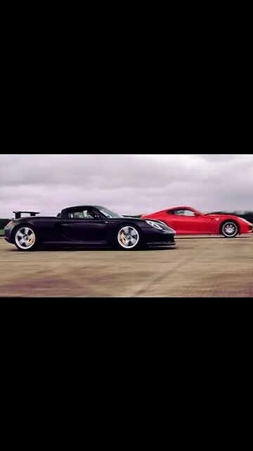 Rollrace Ferrari 599 GTB F1 vs Porsche Carrera GT #ferrari #599 #599gtb #ferrari599 #v12 #v10