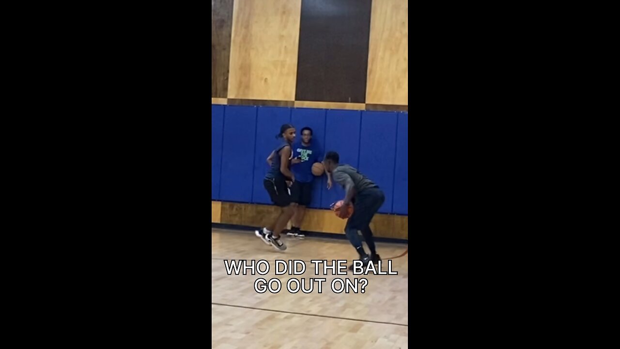 Who did the ball go out on ? Basketball Rumble