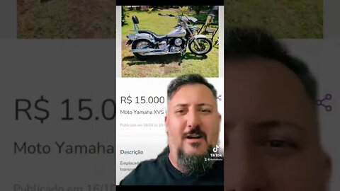 Moto custom MadMax Dragstar 650 mais barata que a Fipe, pode isso Arnaldo?