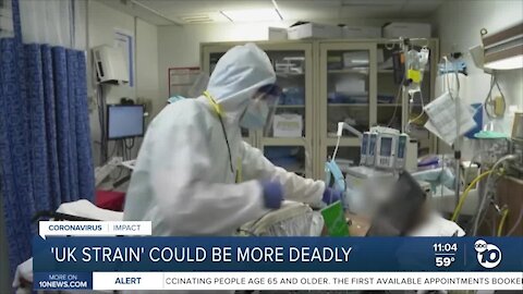 'UK strain' of COVID-19 could be more deadly