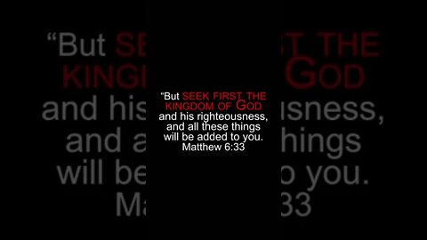 Matthew 6:33 #seek #first #kingdom #God #Bible #jesus #christian