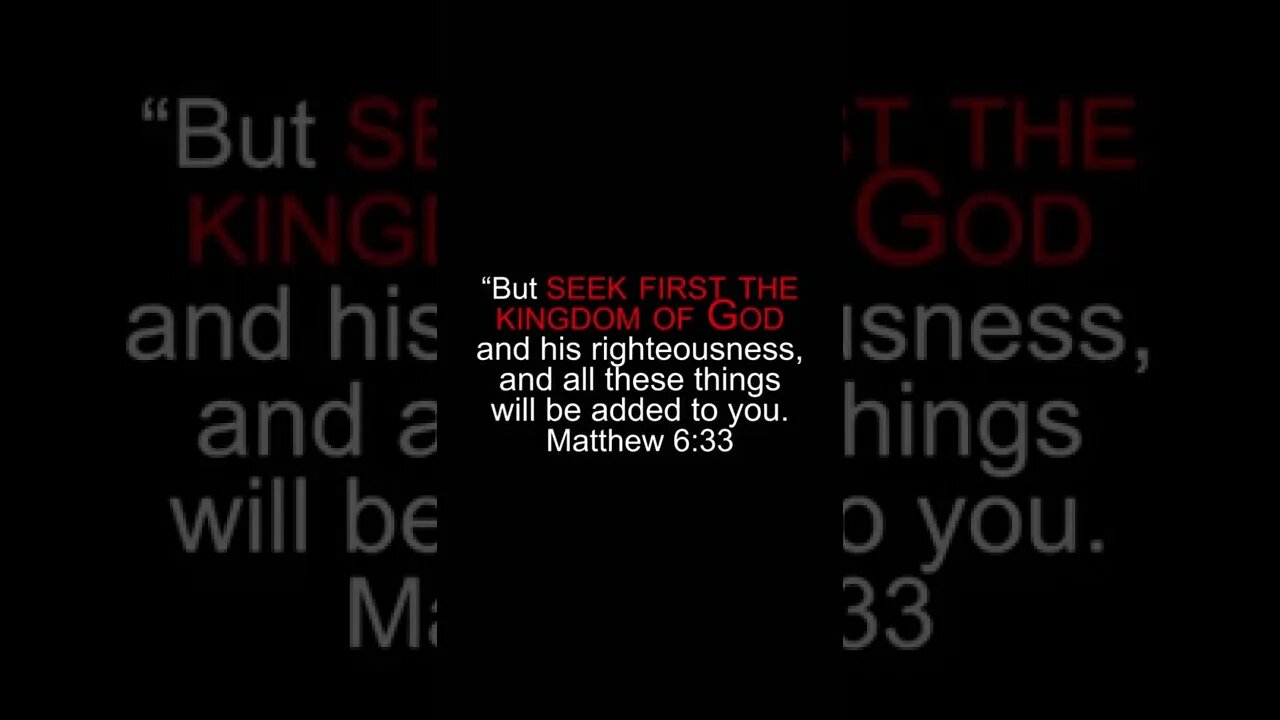 Matthew 6:33 #seek #first #kingdom #God #Bible #jesus #christian