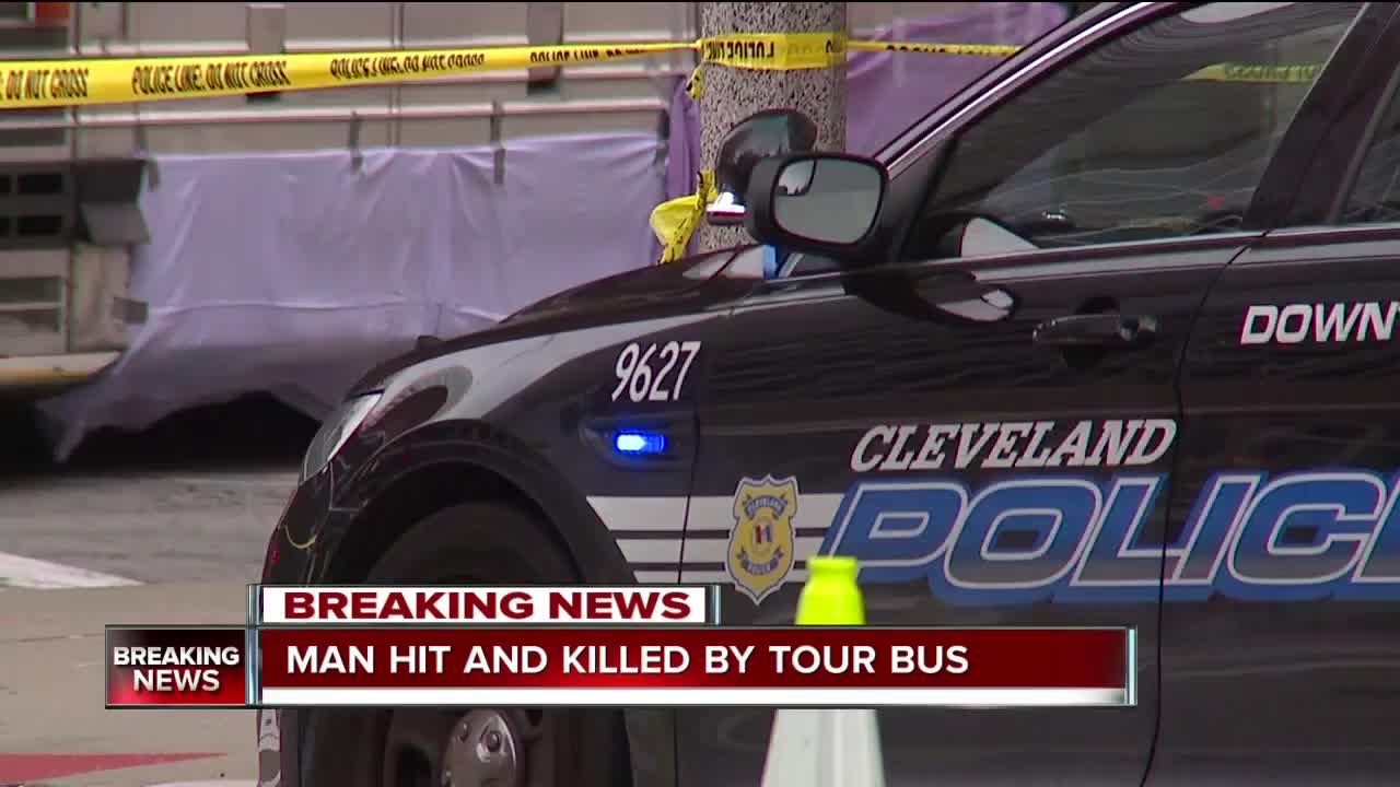 Man hit, killed by musician Gary Numan's tour bus in downtown Cleveland